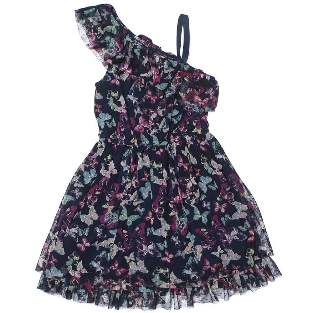 Epic Threads Blue Butterfly Dress Size 8